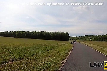 Babe Sells Something In Park But Gets Arrested And Nailed With Ashley Ocean
