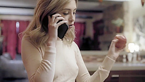 Babysitter teen 18+ fuck while on the phone with boyfriend