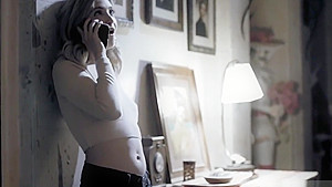 Babysitter teen 18+ fuck while on the phone with boyfriend