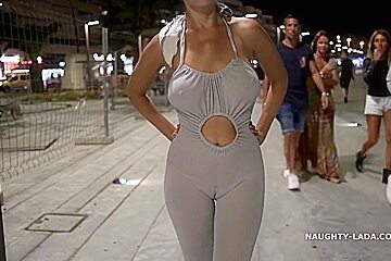 Backless Jumpsuit With Naughty Lada