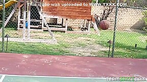Ball girl sucking black cock