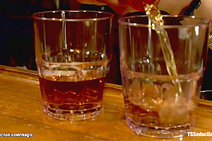 Banker Fucked By Busty Ts Bartender