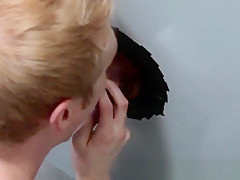 Bareback twink creamed at the gloryhole