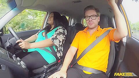 Bbw Slut Seduces Nerdy Driver