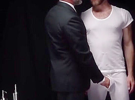 Bearded twink enjoys ass banging with a Mormon elder