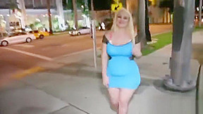 Beautiful Blonde BBW Walks To Find Real Chocolate 