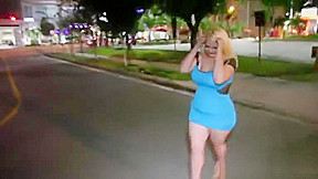 Beautiful Blonde BBW Walks To Find Real Chocolate 