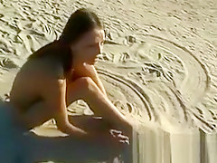 Beautiful Naked Girl At The Beach