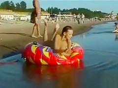 Beautiful Naked Girl At The Beach