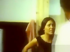 Beautiful brunette slut mounts big cock in vintage movie