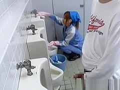 Beautiful maintenance worker part4