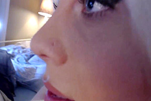 Beautiful shemale college girl cums on cam