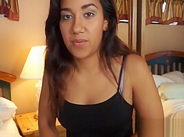 Beautiful stepdaughter Luzbel Is Wet
