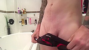 Before shower masturbation