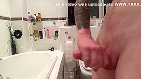 Before shower masturbation