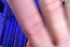 Big Boobs Black Translady In Glasses Masturbates Her Dick On Webcam