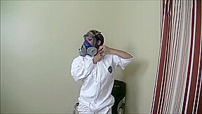 Big Boobs, a Vibrator, and a Full Face Respirator