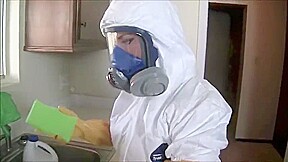 Big Boobs, a Vibrator, and a Full Face Respirator