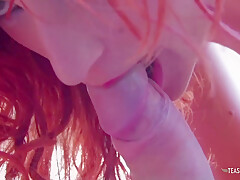 Big Booty Redhead Bounces On A Hard Cock After Deepthroating