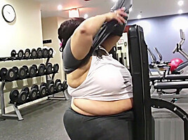 Big Butt bbw Geisha Grimm Works out with Ludus Adonis