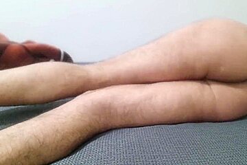 Big Chubby Ass Guy Feeling Horny On Bed Alone