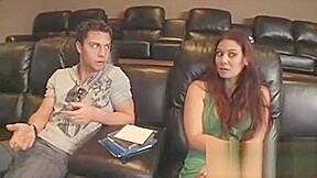 Big Tit Brunette Milf Gives A Blowjob