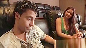 Big Tit Brunette Milf Gives A Blowjob