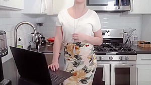 Big Tits Blonde MILF Step Mom Bent Over Sink Fucked By Step Son