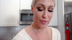 Big Tits Blonde MILF Step Mom Bent Over Sink Fucked By Step Son