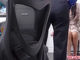Big Tits Brunette Milf Shoplifter Fucked In The Security Gua