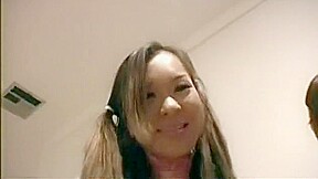Big black stud gets three Asian sluts to work with and satisfies them all