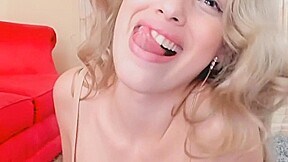 Big lips fetish finger sucking