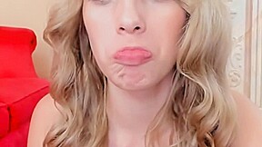 Big lips fetish finger sucking