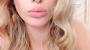 Big lips fetish finger sucking