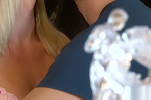 Big titted blonde TS girlfriend Franchezka