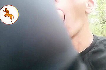 Biker Gives Me Hugh Cock And Cum In My Mouth