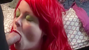 Birthday blowjob for my boyfriend in Rogue cosplay