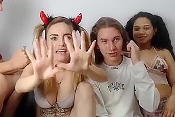 Bisexual Blowjob Orgy Group