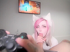Bitch Fucks My Dick While I Play Genshin Impact