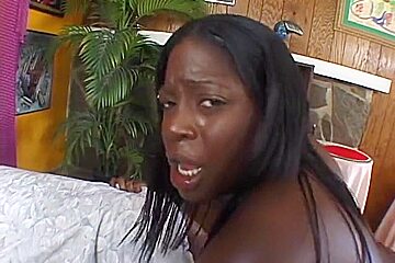 Black BBW riding big black dick