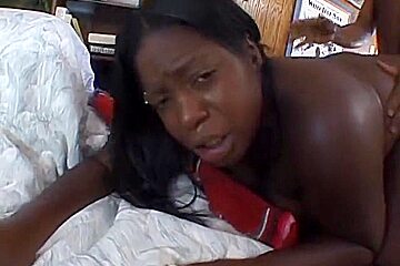 Black BBW riding big black dick