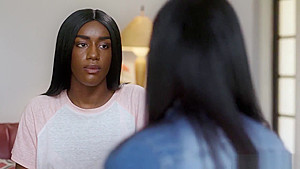 Black Babe Seducing Her American Stepmom