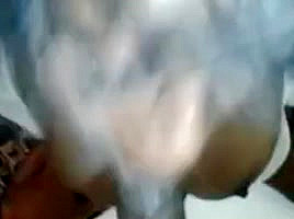 Black T-Girl Sucking It Good