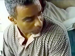 Black older Step dad Step daddy fucks black boy, creamy face