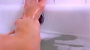 BlackSwan: Footjob & Cum on Feet