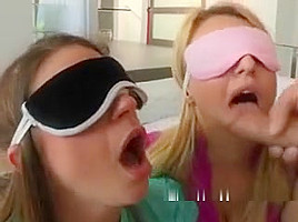 Blindfolded Girls Taste A Big Cock