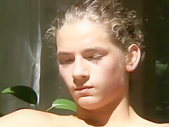 Blond Twink Outside Jerks Off And Cums On Pumpkin 202