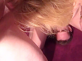 Blonde Babe Getting Fucked In A Threesome By Two Big Cocks