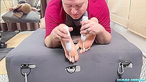 Blonde Bear Matt Tickles Every Inch Of Captain Sole O Body