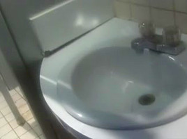Blonde Milf TJ Hart DP in Toilet